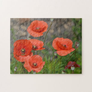 Puzzle Bonito Red Poppy