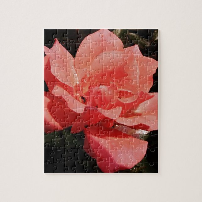 Puzzle Bonito Rosa Rosa Rosa floral (Vertical)