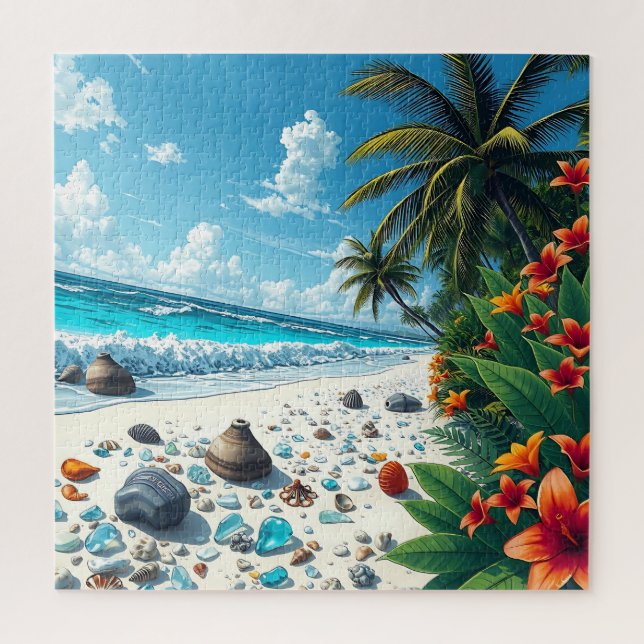 Puzzle Bonito Tropical Beach Scene (Vertical)