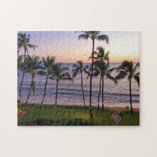 Puzzle Bonito y colorido Resort Beach Green Palm Trees