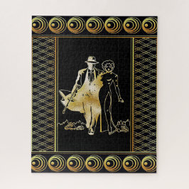 Puzzle Bonnie & Cylde Art Deco 520 Piezas