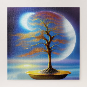 Puzzle bonsái paisaje lunar