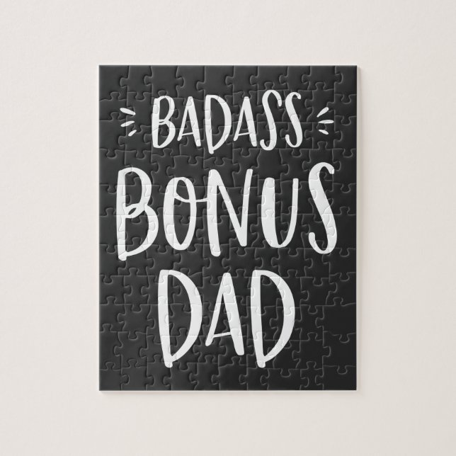Puzzle Bonus Dad Fun Stepdad Regalo del Día del Padre (Vertical)