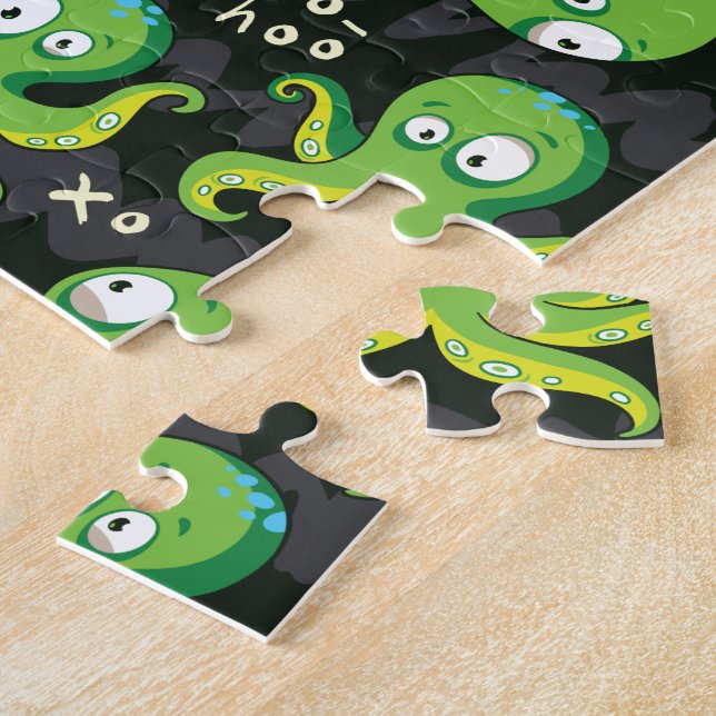 Puzzle Boo Octopus Green Kids Clothing & Décing (Lado)