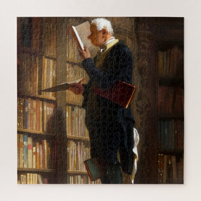 Puzzle Bookworm Carl Spitzweg Art (Vertical)
