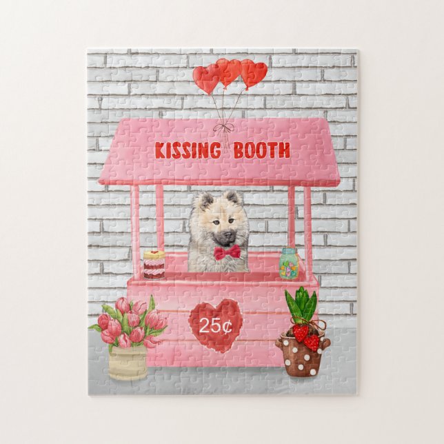 Puzzle Booth Kissing, El día de San Valentín de perro de  (Vertical)
