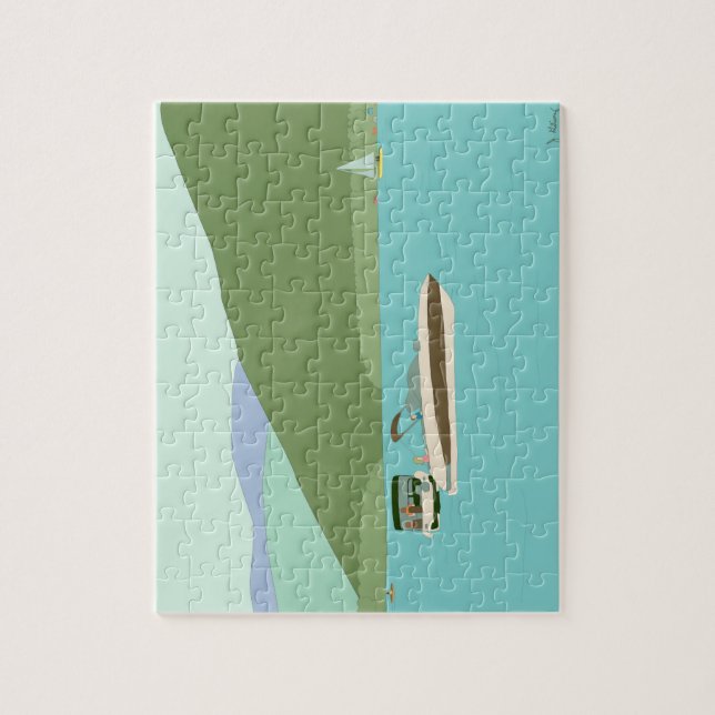 Puzzle Booting en el lago George (Vertical)