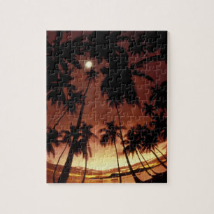 Puzzle Bora Bora, Polinesia Francesa Atardecer a través