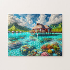Puzzle Bora Bora Tropical Overwater Bungalow