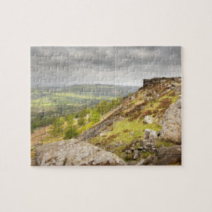 Puzzle Borde de Curbar en Derbyshire, la foto máxima del