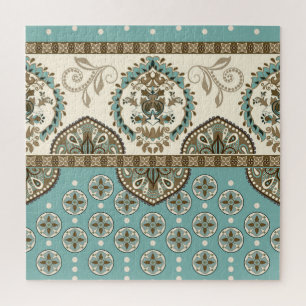 Puzzle Borde de estilo étnico-marroquí decorativo