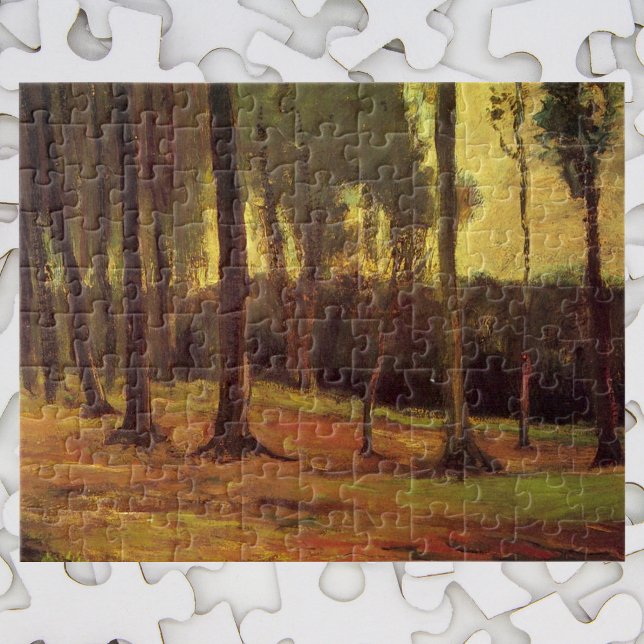 Puzzle Borde de un bosque por Vincent van Gogh (Subido por el creador)