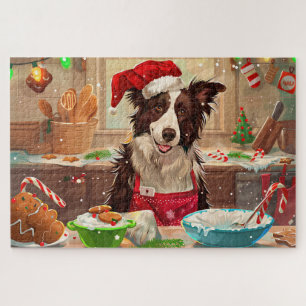 Puzzle Border Collie Repostería Navideña: Navidades Festi