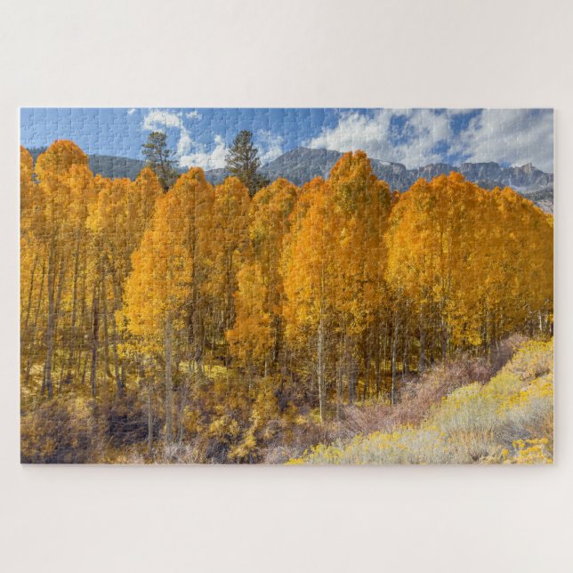 Puzzle Bosque Aspen de Foliage de Otoño (Horizontal)