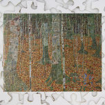 Puzzle Bosque Birch por Gustav Klimt, Art Nouveau vintage<br><div class="desc">El Bosque de Birch (1903) de Gustav Klimt es una pintoresca pintura del paisaje de arte de la era victoriana que presenta una escena natural. Bosque con abedules y hojas en otoño con hojas marrones diseminadas por el suelo. Sobre el artista: Gustav Klimt (1862-1918) fue un pintor sinfín austríaco y...</div>