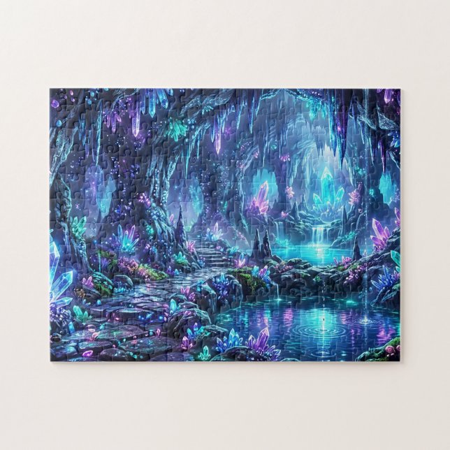 Puzzle Bosque Brillante con Lago (Horizontal)