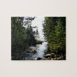 Puzzle Bosque cerca de Hunters Beach en Acadia National P