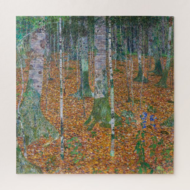 Puzzle Bosque de abedules | Gustav Klimt | (Vertical)