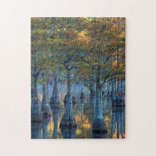 Puzzle Bosque de cipreses de estanque (Vertical)