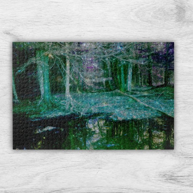 Puzzle Bosque de fantasías nocturnas místicos (Subido por el creador)