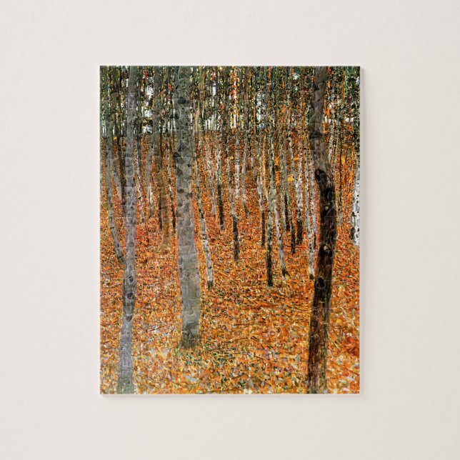 Puzzle Bosque de hayas por Gustav Klimt (Vertical)