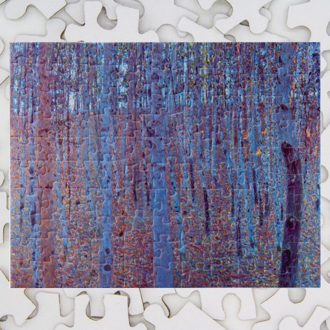 Puzzle Bosque de hayas por Gustav Klimt, Art Nouveau vint (Subido por el creador)