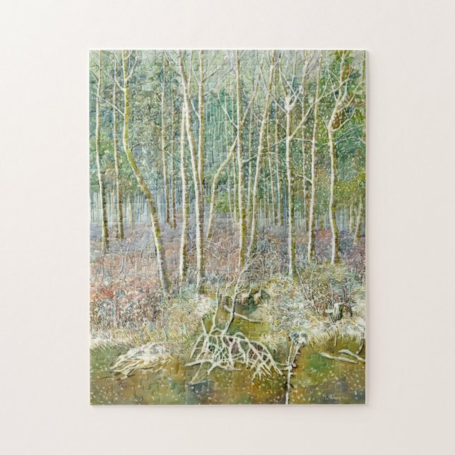 Puzzle bosque de invierno (Vertical)