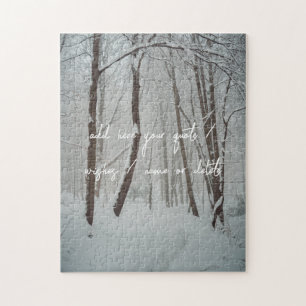 Puzzle Bosque de invierno macizo