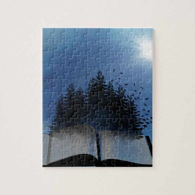 Puzzle Bosque de Libro Abierto (Vertical)