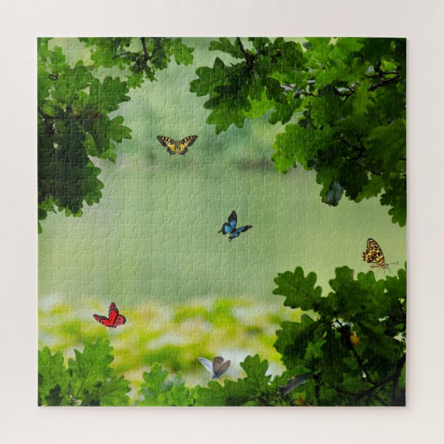 Puzzle Bosque de Mariposas Encantado (Vertical)