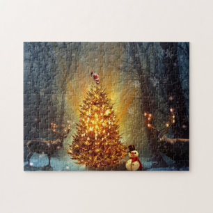 Puzzle Bosque de navidades.