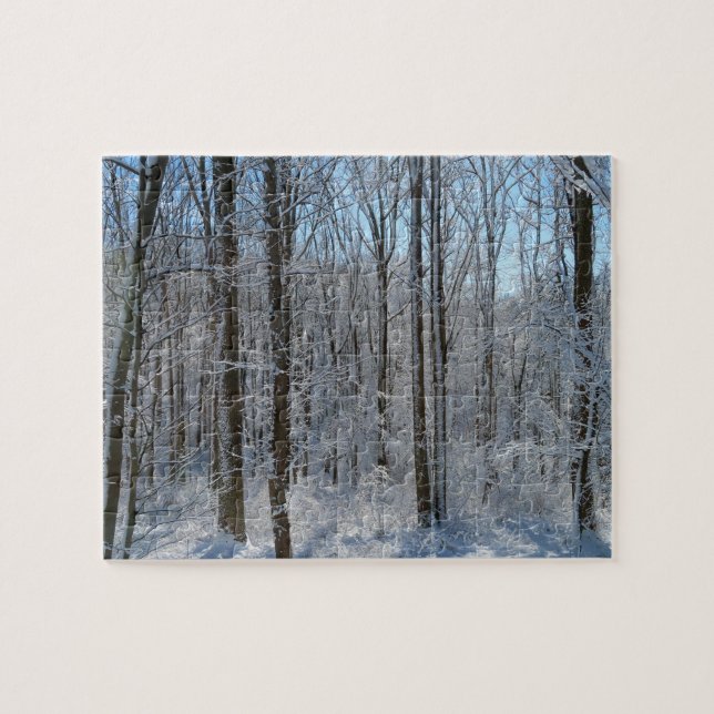 Puzzle Bosque de Poplar de Nieve I (Horizontal)