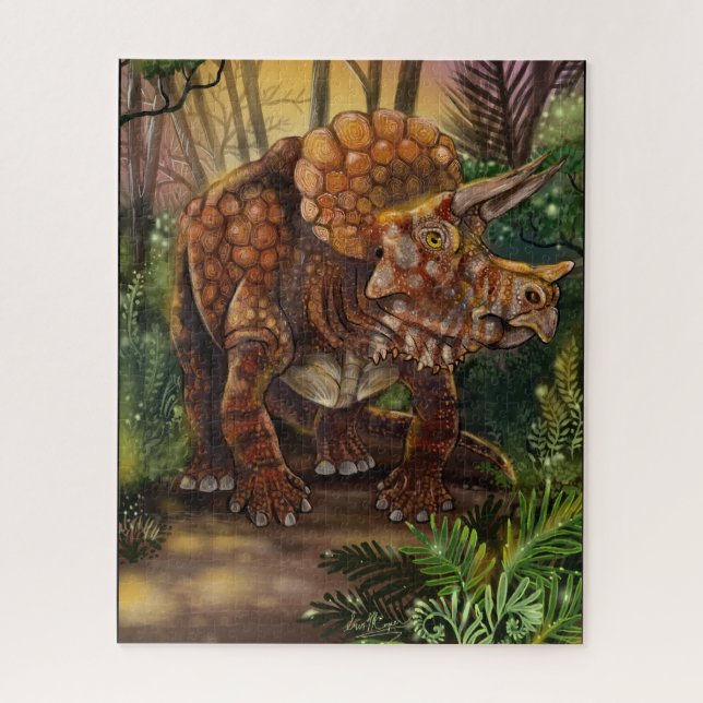 Puzzle Bosque de Triceratops (Vertical)