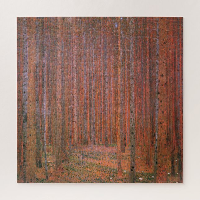 Puzzle Bosque Fir Tree (por Gustav Klimt) (Vertical)
