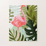 Puzzle Bosque Flamingo<br><div class="desc">Bosque Flamingo II de Victoria Borges. Un flamingo está enmarcado por una suave vegetación tropical de varios colores y tipos. | 133083GG</div>