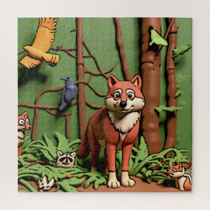 Puzzle Bosque Mágico - Animales del Bosque