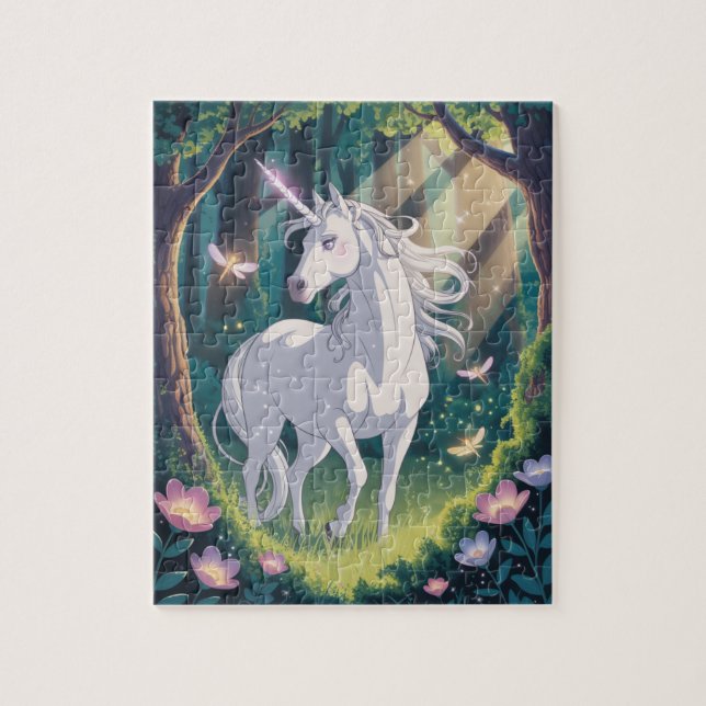 Puzzle Bosque mágico de unicornios (Vertical)
