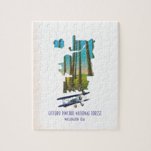 Puzzle Bosque Nacional Gifford Pinchot, estado de washing