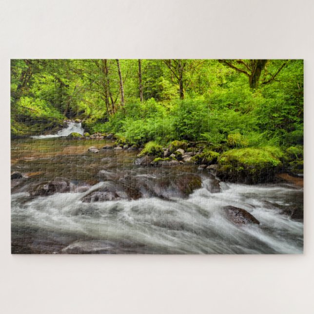 Puzzle Bosque Nacional Siuslaw, Creek dulce, Oregón (Horizontal)