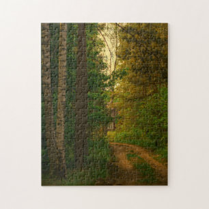 Puzzle Bosque natural Rural Hut Village Bielorrusia