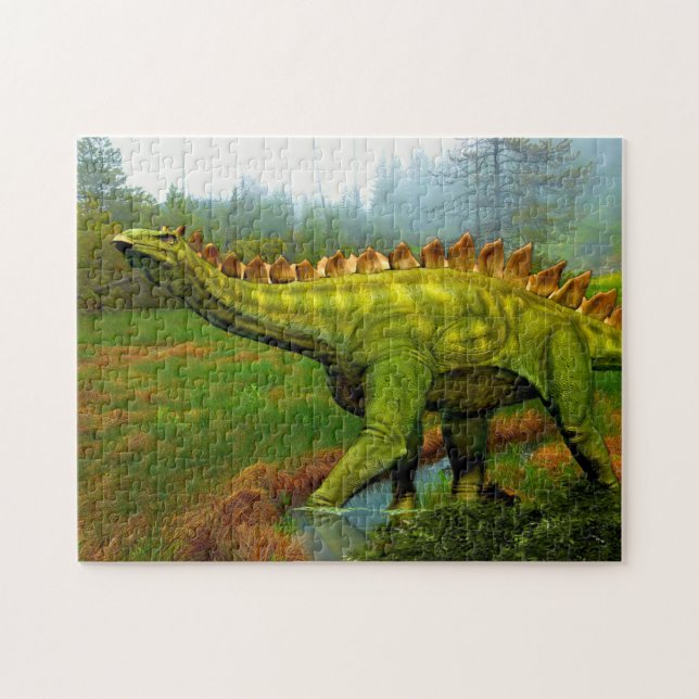 Puzzle Bosque prehistórico | Dinosaurio (Horizontal)