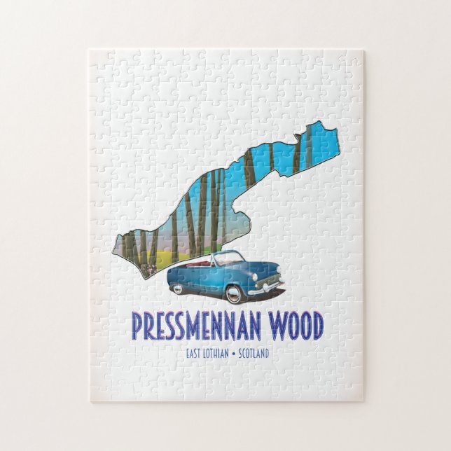 Puzzle Bosque Pressmennan Escocia (Vertical)