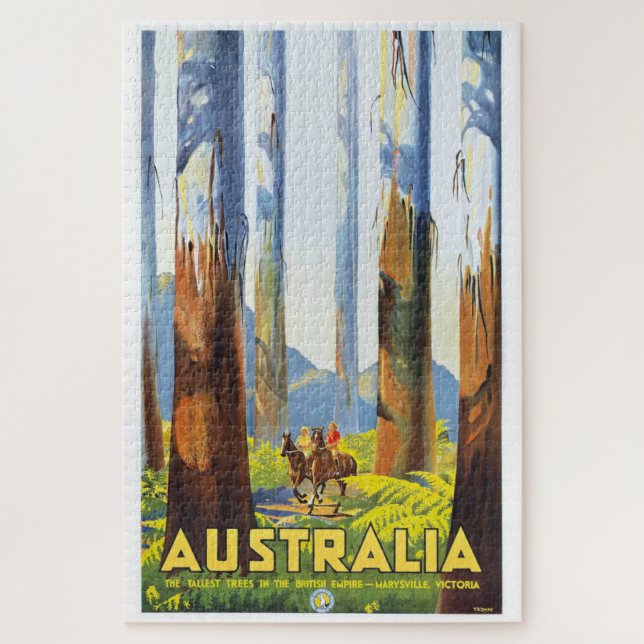 PUZZLE BOSQUE VICTORIA AUSTRALIA 1930 (Vertical)