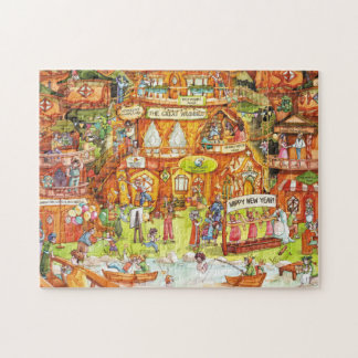 Puzzle Bosque Wiggly Wobbly Wumble Día de Año Nuevo