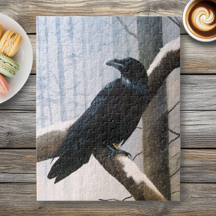 Puzzle Bosque Winter Raven