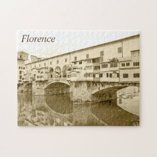 Puzzle Bosquejo de la sepia de Ponte Vecchio