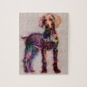 Puzzle Bosquejo del perrito de Weimaraner