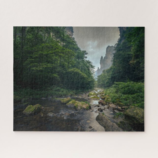 Puzzle Bosques | Parque forestal nacional Zhangjiajie (Horizontal)