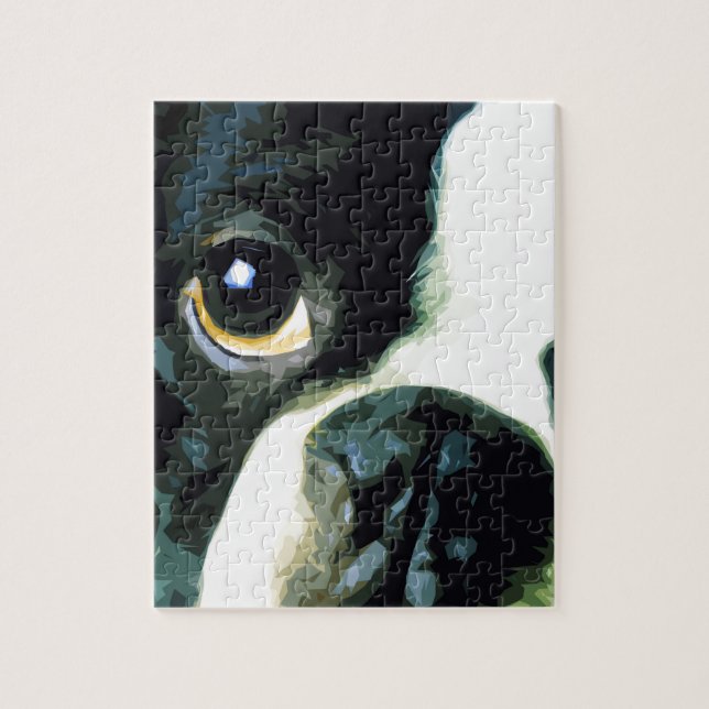 Puzzle Boston grande moderna Terrier (Vertical)