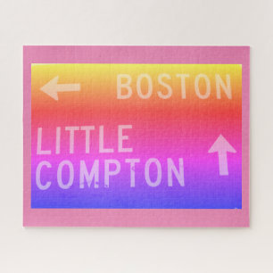 Puzzle Boston, Little Compton, RI Rainbow Rótulo